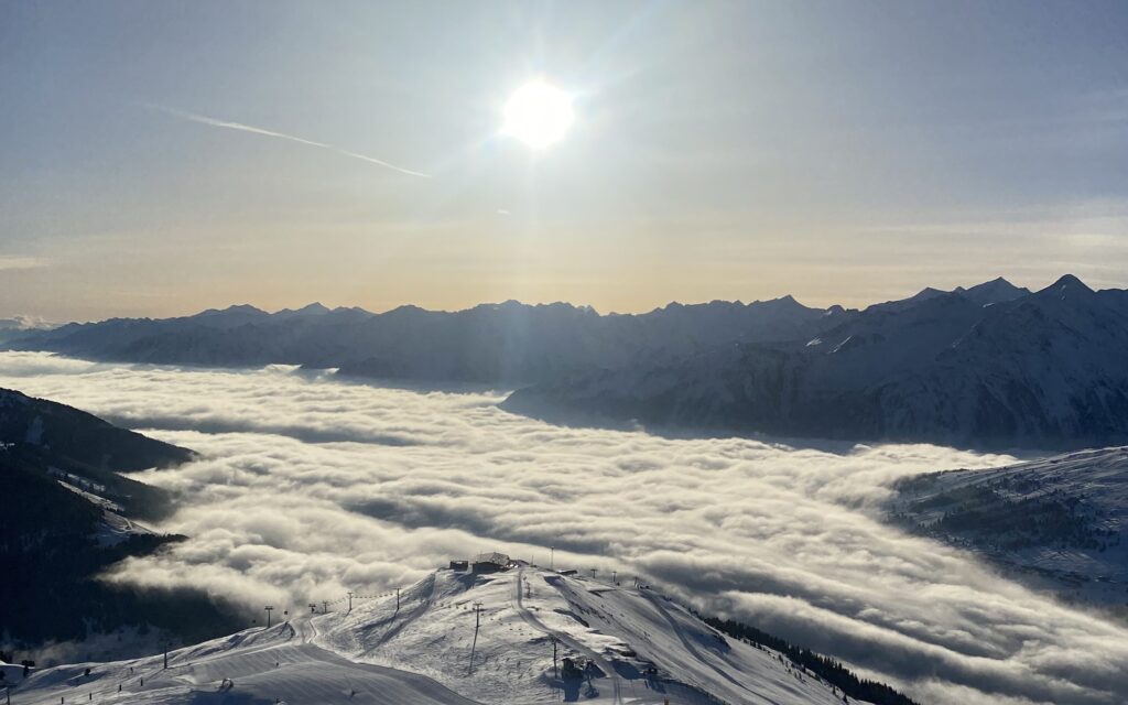 Winter auf der Panorama Alm Aussicht